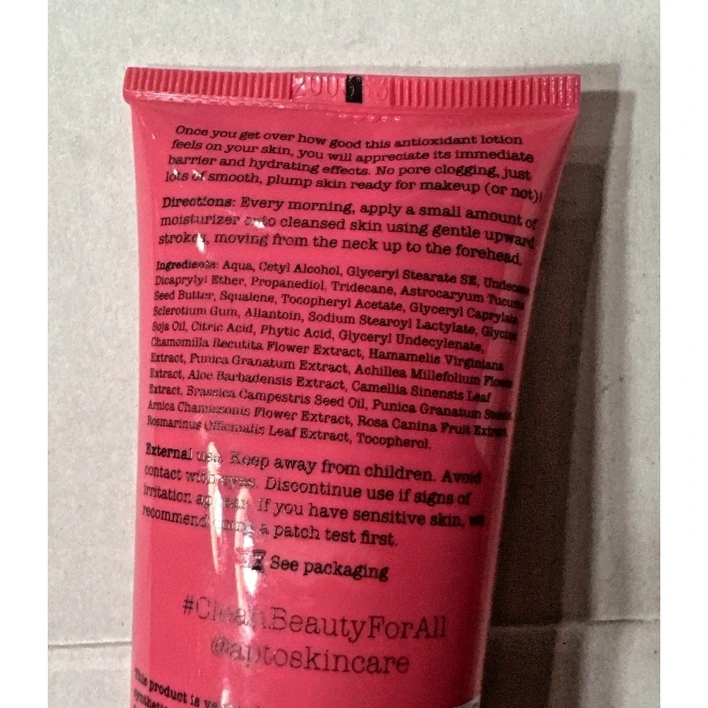Apto Skincare Pomegranate Moisturizer Lotion 2 oz‎ 60ml